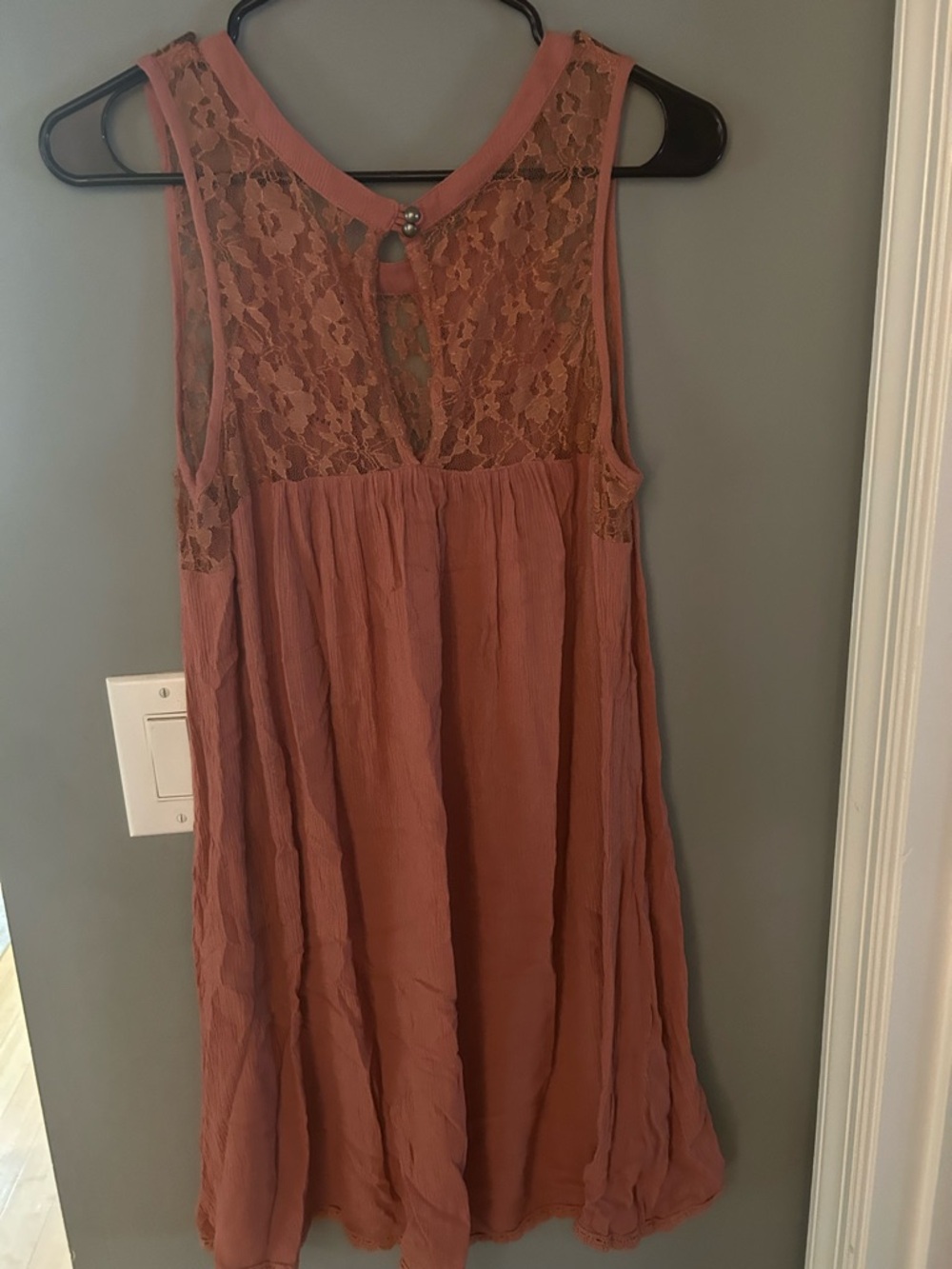 Patrons of Peace mauve pink Lace mini dress - Picture 6 of 6